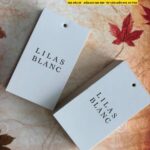 Mẫu Tag Treo Quần Áo Lilas Blanc