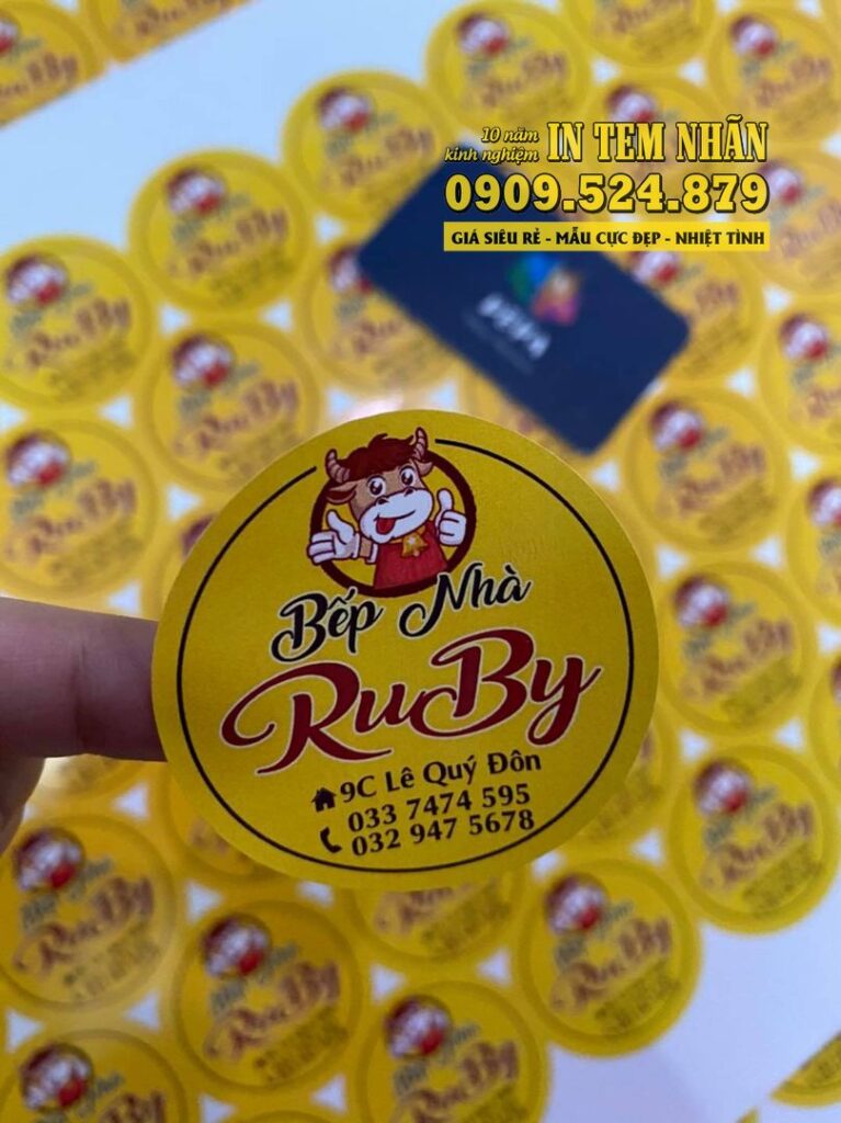 Mẫu Tem Nhãn Bếp Nhà Ruby