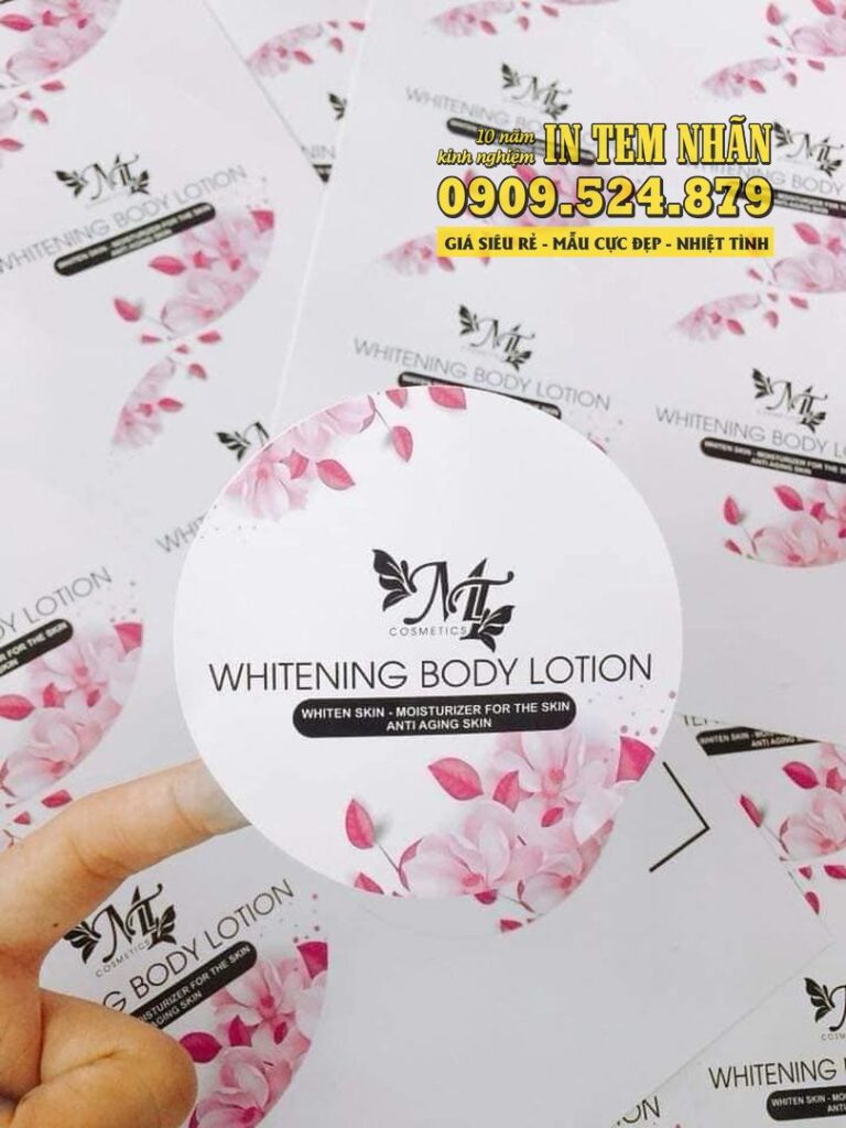 Mẫu Tem Nhãn ML Whitening