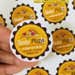 Mẫu Tem Nhãn Tasty pizza