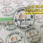 Mẫu Tem Nhãn bánh kem Ngọt Cake