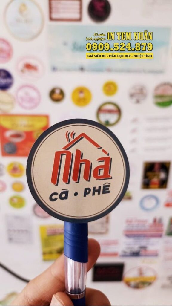 Mẫu Tem Nhãn cafe Nhà cà phê