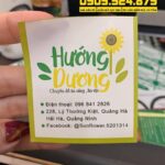 Mẫu Tem Nhãn đồ ăn sáng Hướng Dương