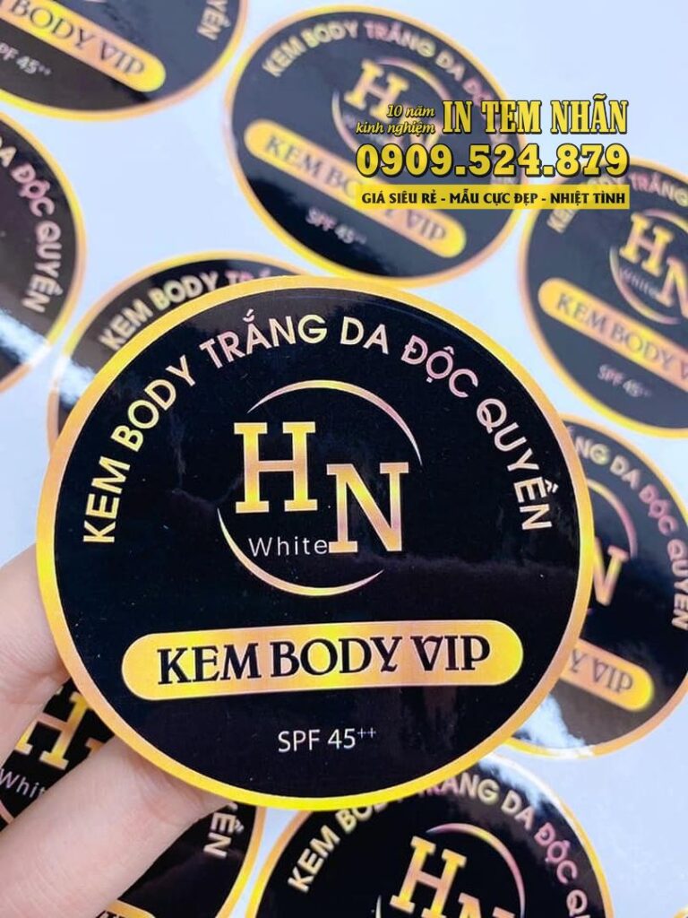 In decal dán bao bì sản phẩm