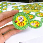 Mẫu Tem Nhãn kim chi nhà làm 321