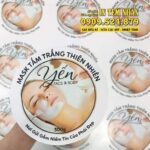 Mẫu Tem Nhãn mask sữa tắm thiên nhiên Yến