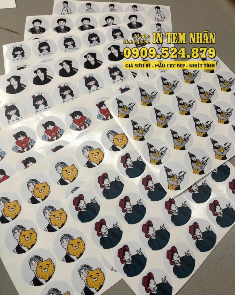 Mẫu Tem Nhãn sticker 2