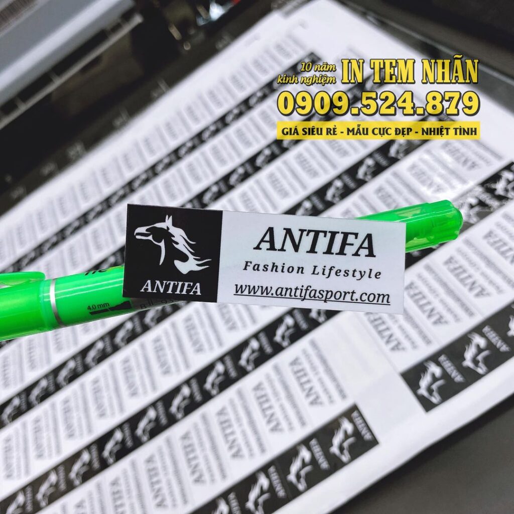 Mẫu Tem Nhãn thời trang Antifa