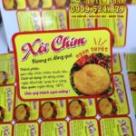 Mẫu Tem Nhãn xôi chim