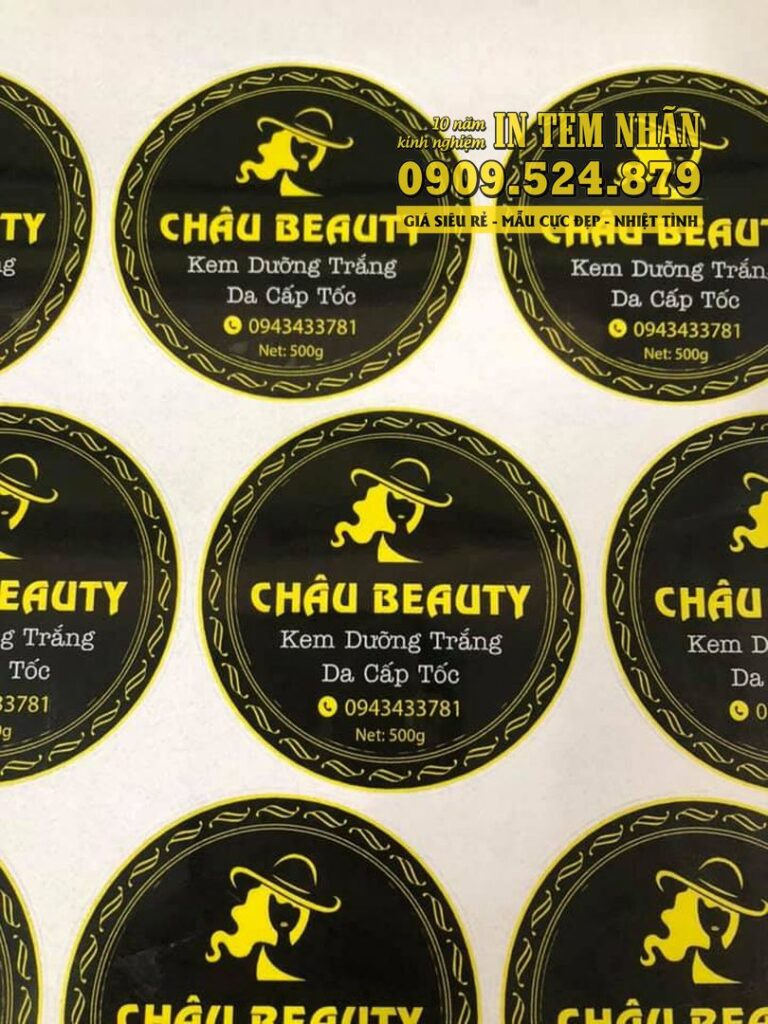 In sticker decal nhựa