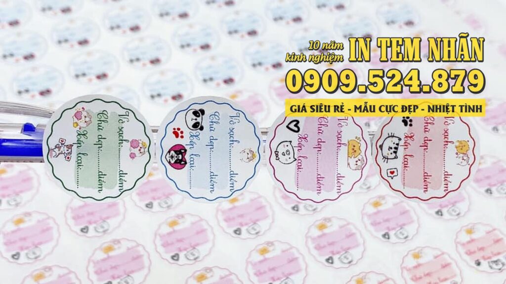 In decal trong chữ trắng giá rẻ