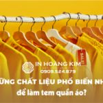 Tem quần áo được làm từ các chất liệu phổ biến nào?